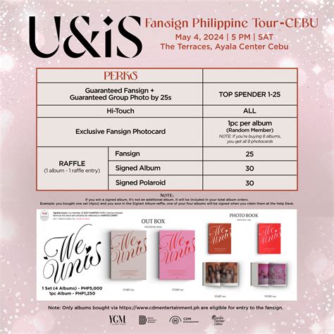 unis fansign cebu|K.